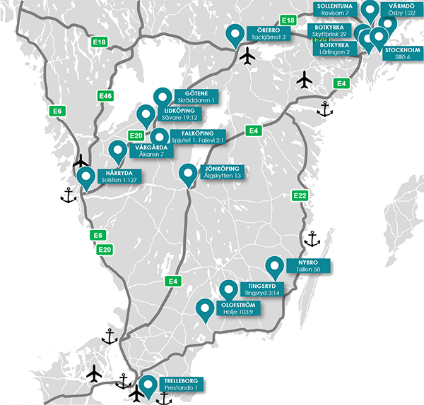 Refinansiering ger överskott i Logistri - logistri-karta