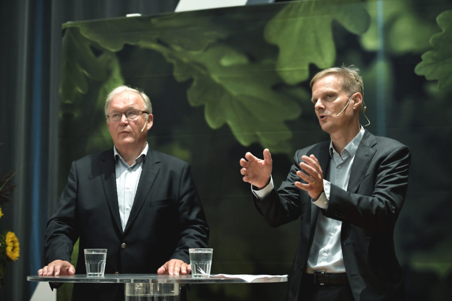 Swedbanks Styrelseordförande Göran Persson och VD Jens Henriksson.