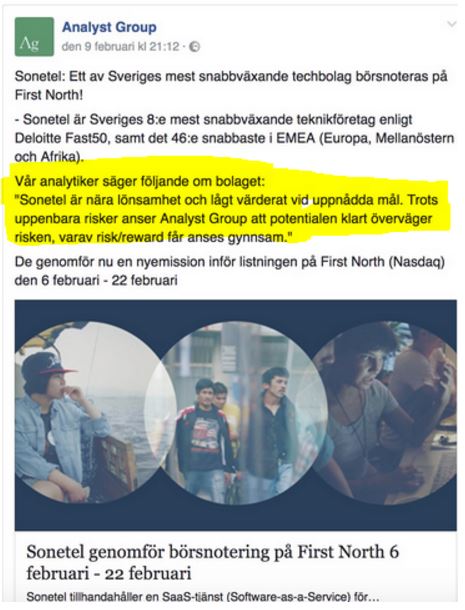 Analysfirma på dubbla stolar i börsnykomling - fore_binary_6824899.JPG