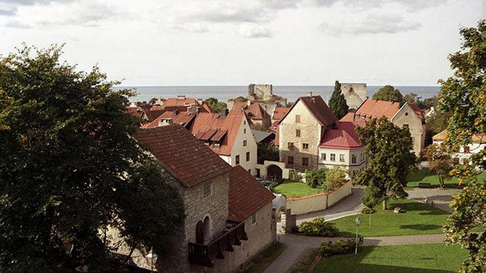 Hus på Gotland. Huspriserna stiger.