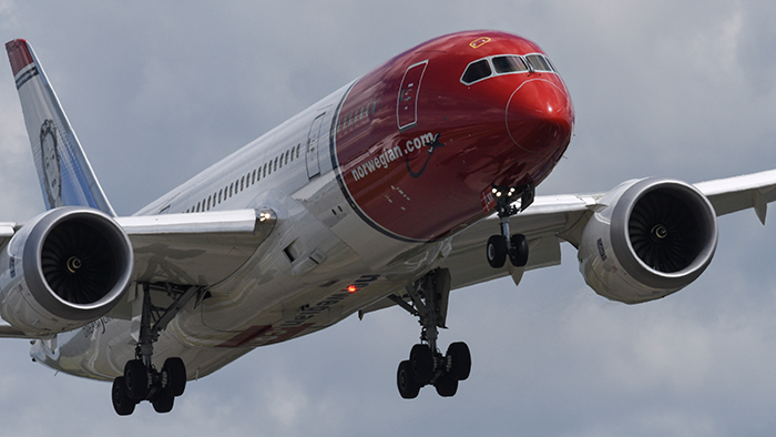 Norwegian ökade antalet passagerare med 95 % i juli - norwegian-dreamliner-affarsvarlden-700_binary_6892333.png