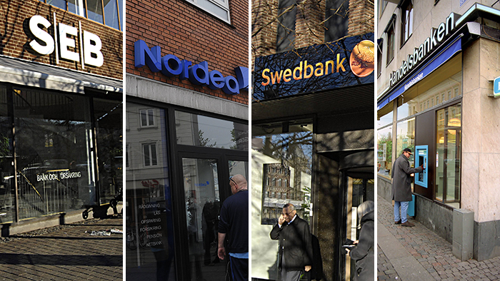Bankernas bolånemarginal sjönk ytterligare i andra kvartalet - banker-sebnordea-swedbank-shb-affarsvarlden-700_binary_6855894.png