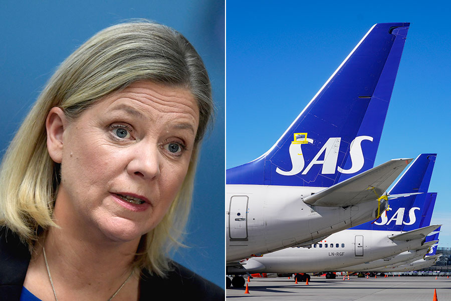 Hemlig utredning: Staten redo gå in som ägare - magdalen-andersson-sas-900