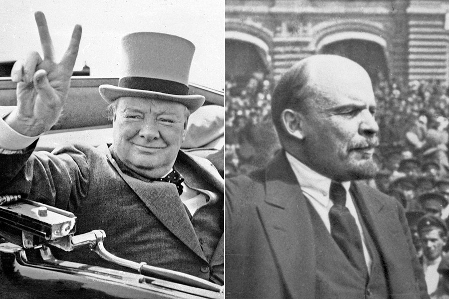 Ropa inte V än – det blir en K-formad framtid - churchill-lenin-900