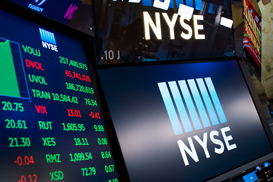 Majoriteten av börsnoteringar i USA skedde på NYSE - nyse-wall-street-aktier-900