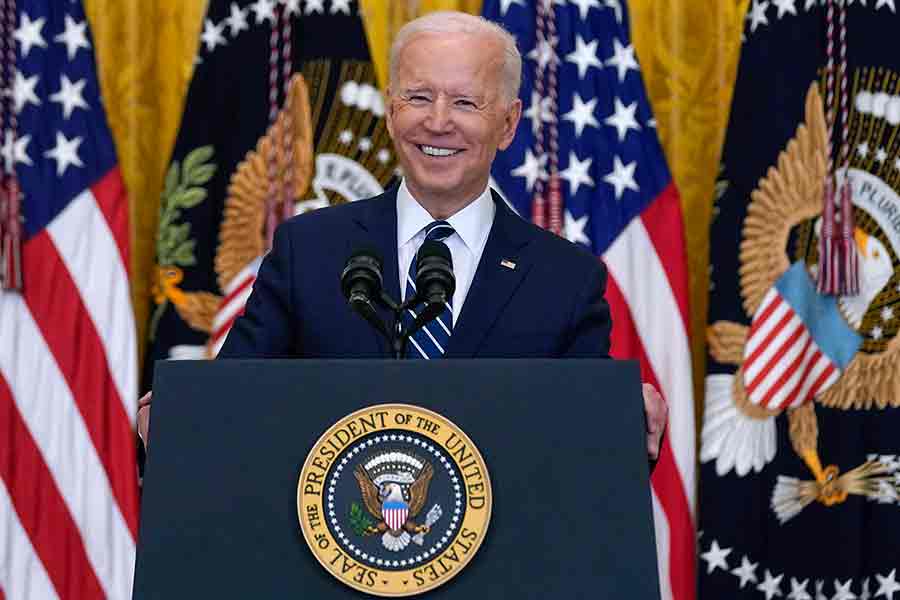 President Joe Bidens enorma stimulanspaket förväntas få inflationen att stiga.
