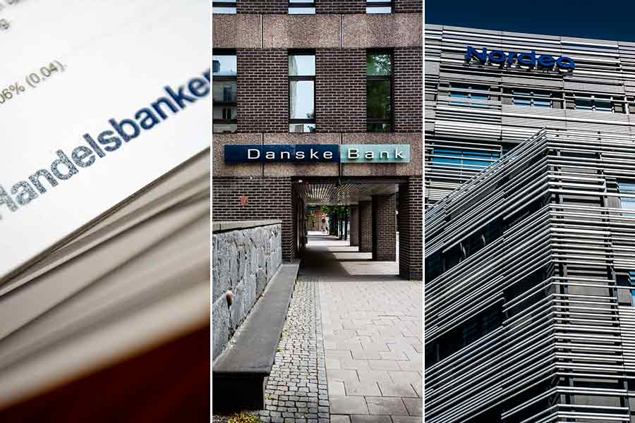 Ålandsbanken positiv till nordiska banker – ser stigande korta räntor ge vinststöd - shb-danske-nordea-900