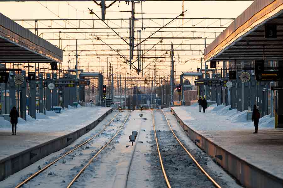 Järnväg, järnvägsstation