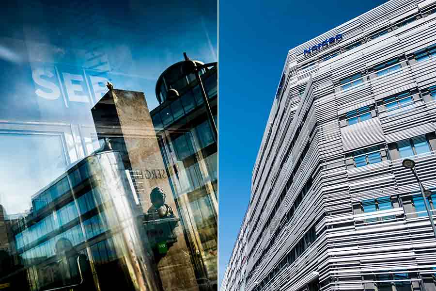 SEB och Nordea.