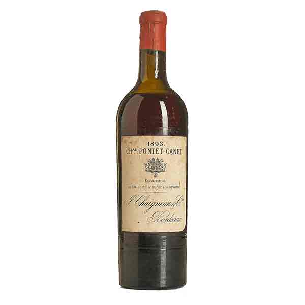 Bordeauxvinet Pontet Canet årgång 1893