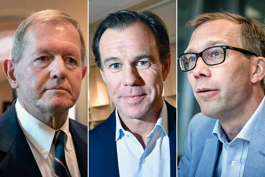 Marcus Wallenberg och Karl-Johan Persson och Stefan Krook.