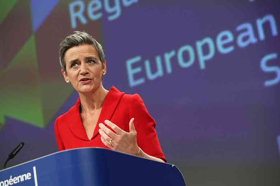 EU-kommissionens vice ordförande Margrethe Vestager.