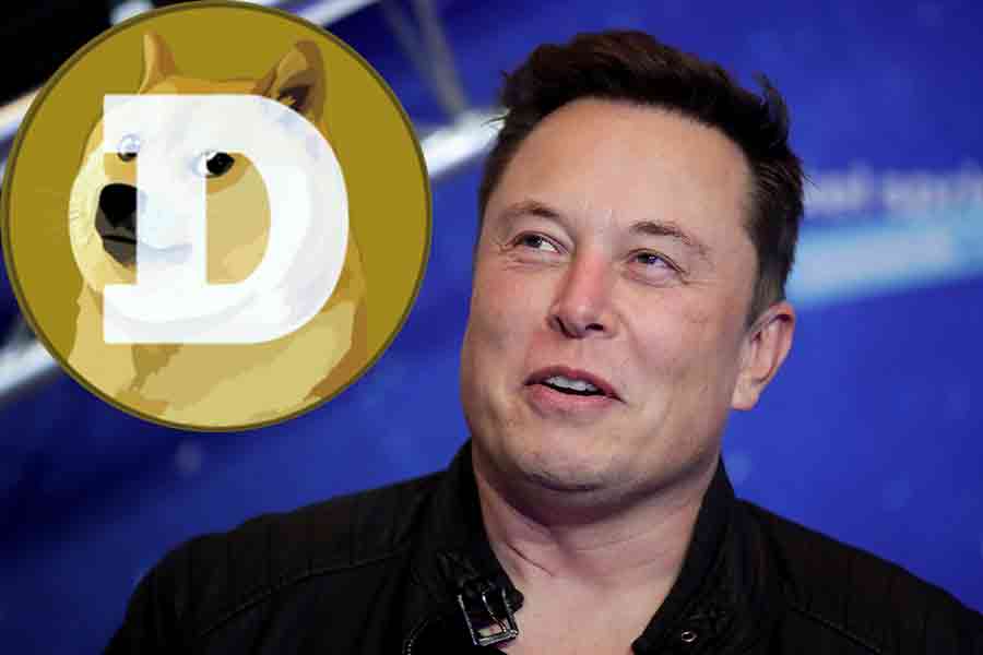 Elon Musk och dogecoin.