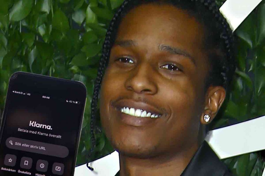 A$AP Rocky och betaltjänsten Klarna.