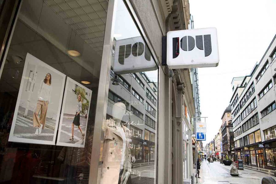 En Joy-butik på Drottninggatan.