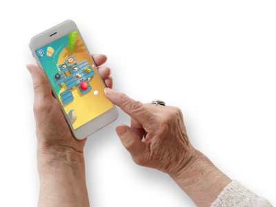 Brain-APP-in-phone-used-by-elder