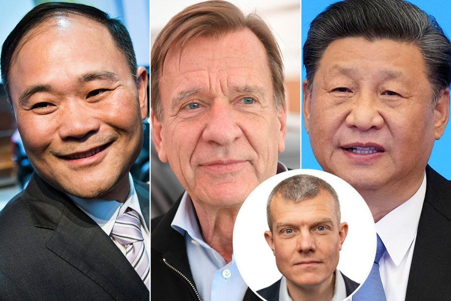 Li Shufu, Håkan Samuelsson och Xi Jinping.