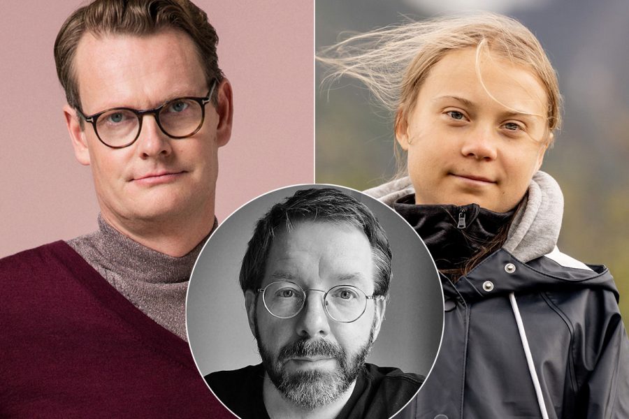 Per Schlingmann och Greta Thunberg används som exempel när Fredric Thunholm skriver om att vi är nutidsmänniskor men att vi inte lever i nuet.