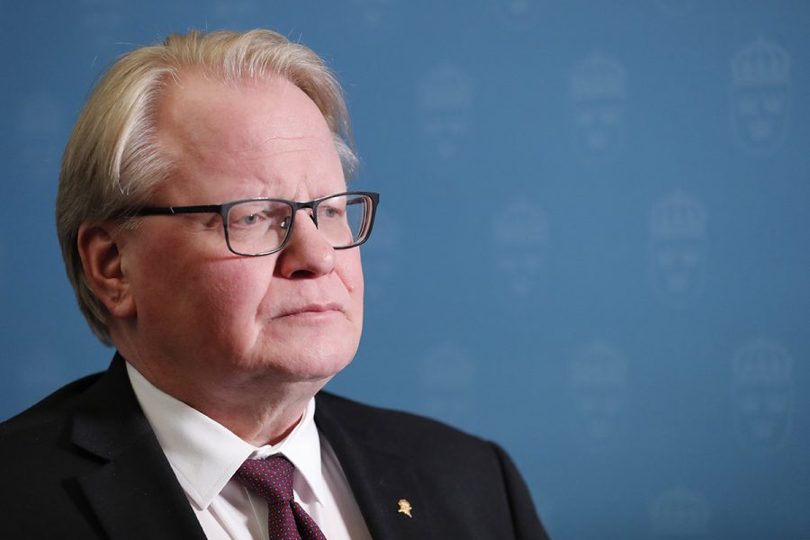 Försvarsminister Peter Hultqvist