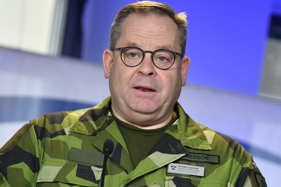 Michael Claesson, insatschef Försvarsmakten.