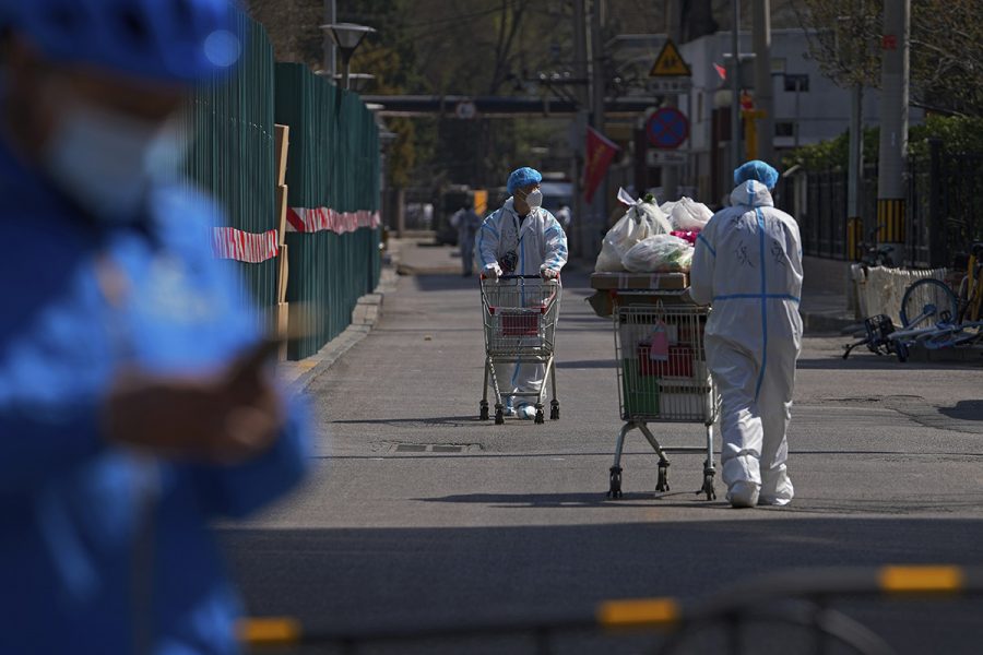 Dystra siffror för Kinas ekonomi - Virus Outbreak China