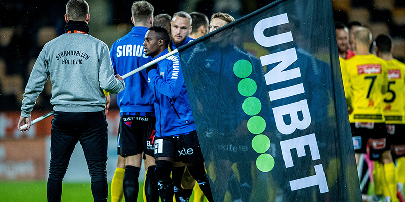 Unibet är ett av Kindreds mest välkända varumärken. Unibet är huvudsponsor till Allsvenskan. Foto: Unibet