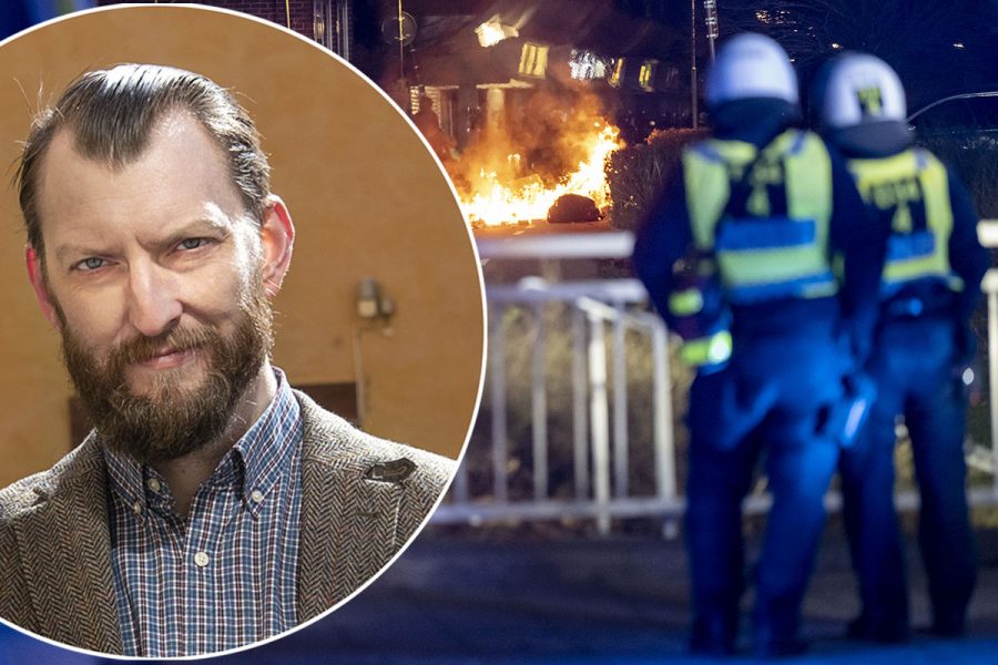 Oroligheter i Malmö efter att Rasmus Paludan, partiledare för det danska högerextrema partiet Stram kurs, på lördagen höll en manifestation på Skånegården nära Öresundsbron.