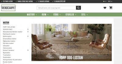 Trendcarpet skärmdump