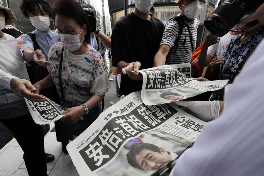 Japans tidigare premiärminister Shinzo Abe skjuten - Japan Abe Shot