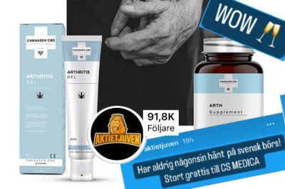 Inget avtal för CS Medica med kinesiska bolag - tappar 50%