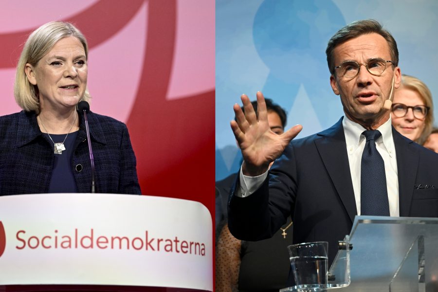 Andersson avgår och Kristersson gör sig redo för att bilda regering - ANDERSSON KRISTERSSON