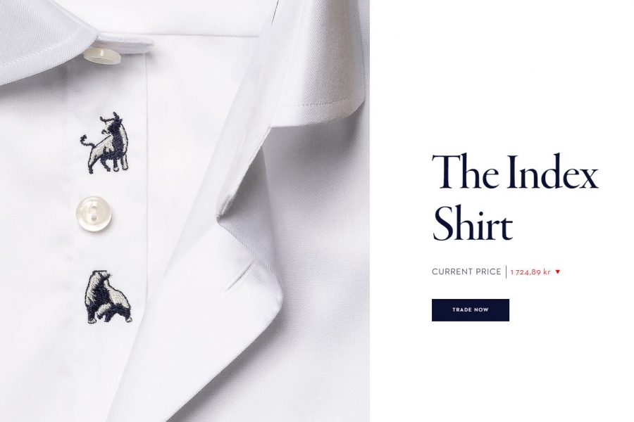 Index avgör priset på skjortan - index shirt
