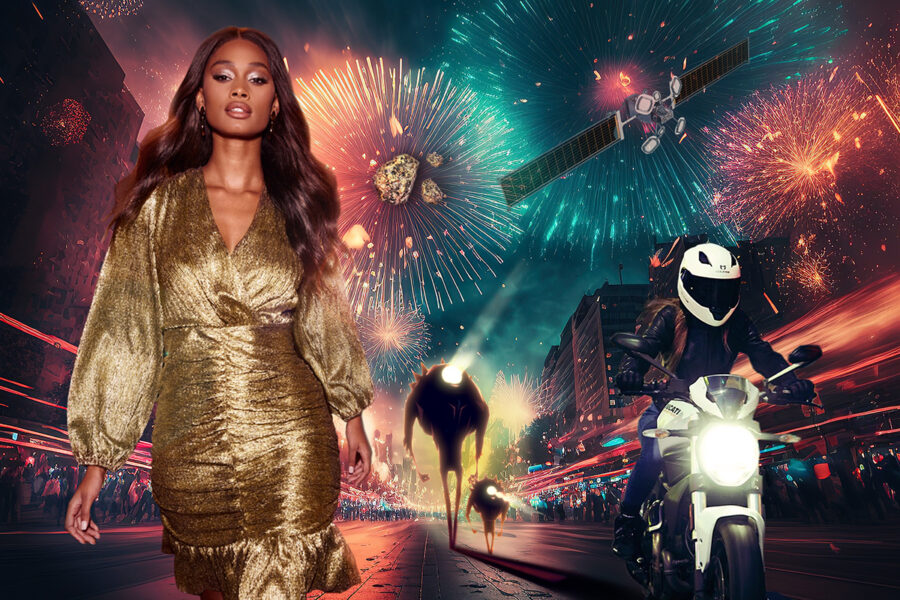 Experternas nyårstips: Aktierna du ska äga 2023 - New Years Fireworks, Brightly colorful fireworks in the night ci