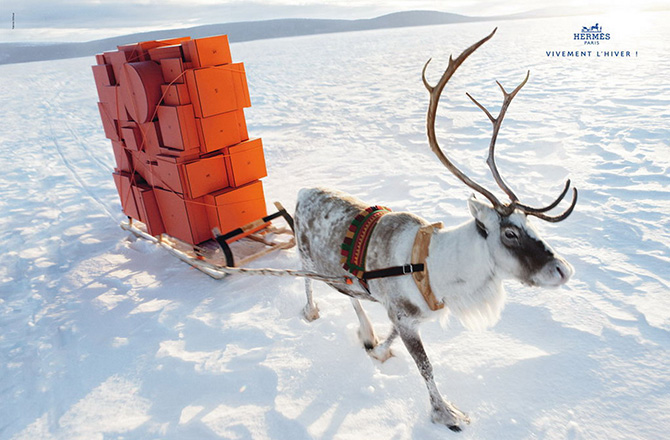 Hermès sålde mer än väntat - hermes-winter-reindeer
