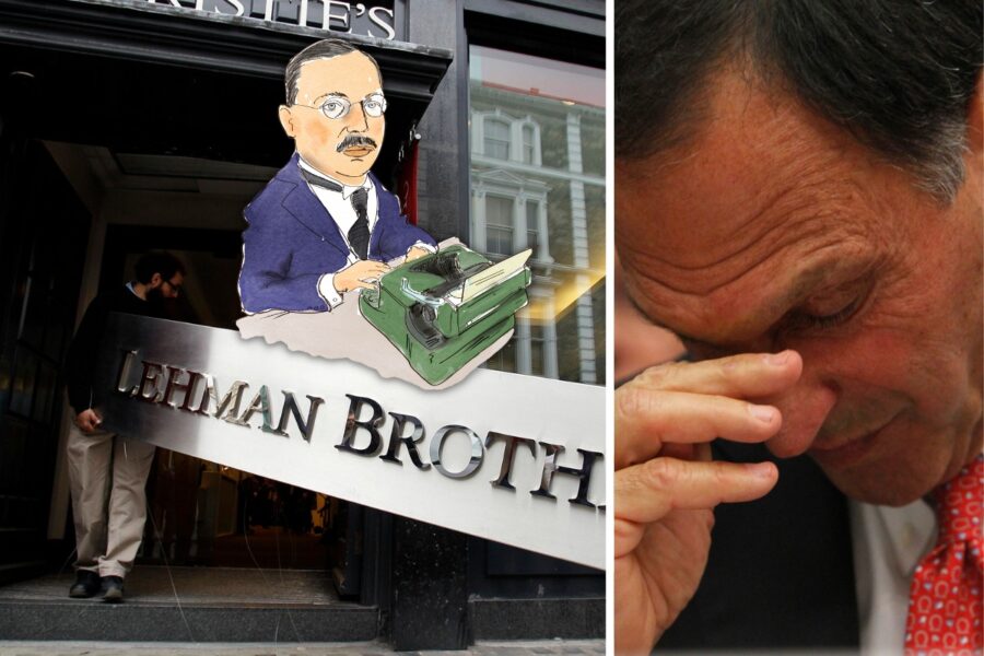 Afv 2008: ”Det värsta är bakom oss” sa VD:n – sen föll Lehman Brothers - lehman-da-nu