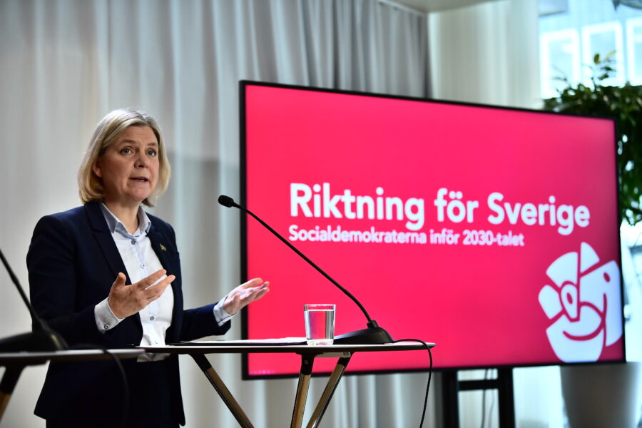 Socialdemokraternas partiledare Magdalena Andersson.