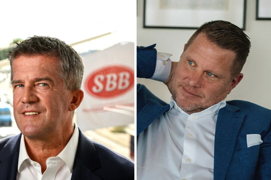 SBB:s VD Ilija Batljan och Embracers VD Lars Wingefors.