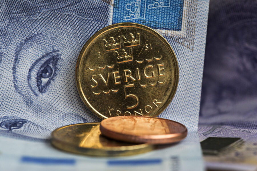 Dubbelsmockan mot kronan – lägsta nivån på ett halvår - SVENSKA PENGAR valuta mynt krona