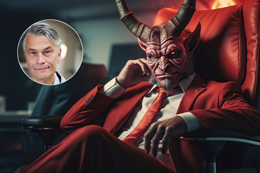 Alvesson: Inför en djävulens advokat i företaget  - devil djävul kontor