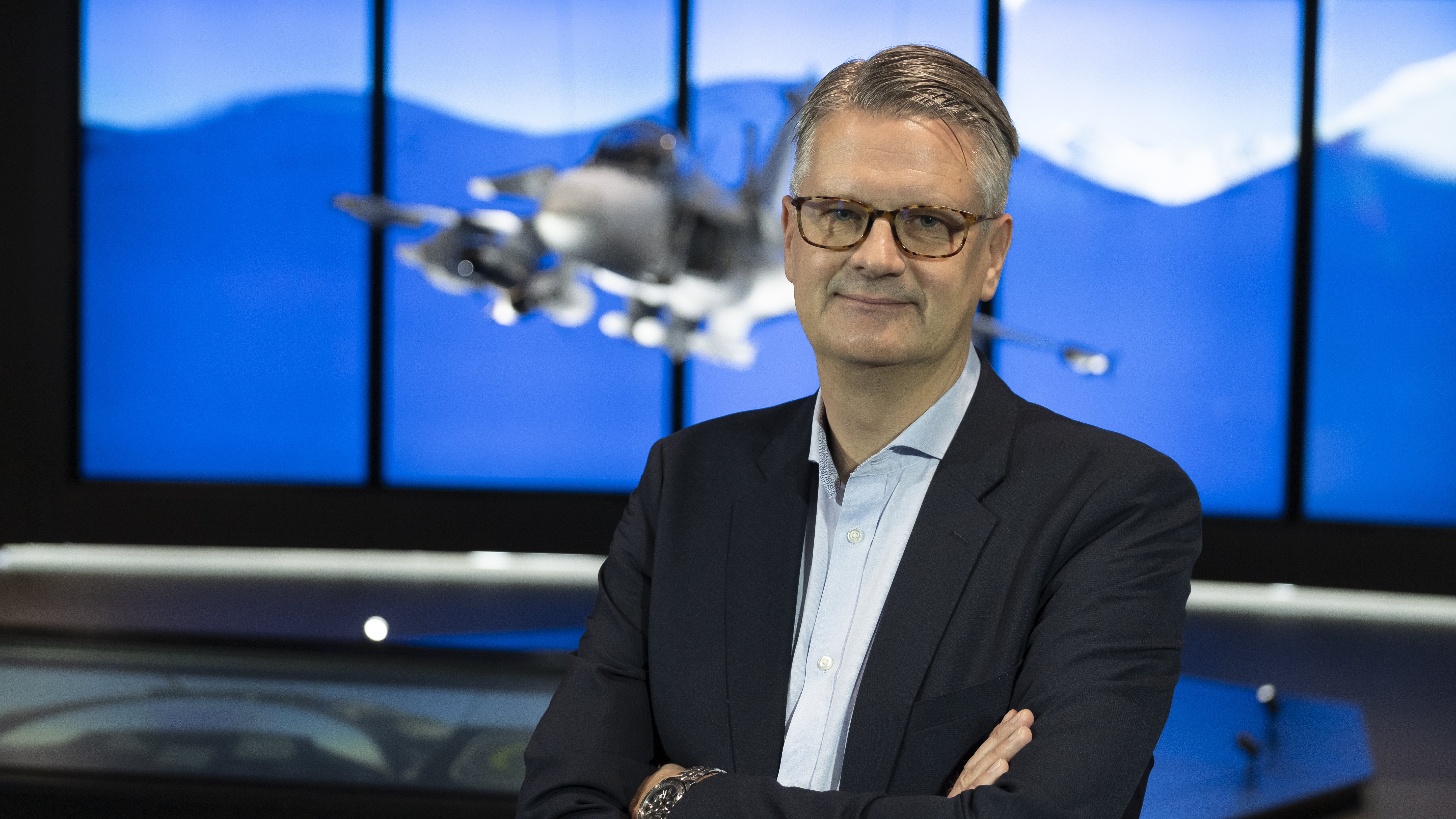 Mattias Rådström, presschef på Saab.