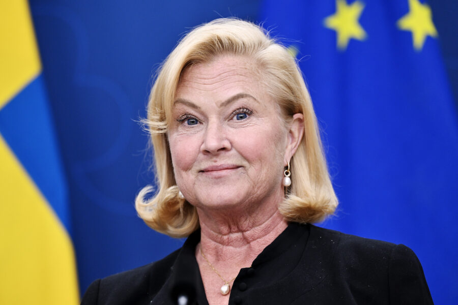 Maria Hemström-Hemmingsson presenteras som ny generaldirektör för Arbetsförmedlingen under en pressträff på fredagen.