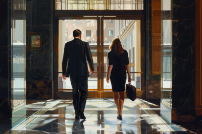 Business man and woman