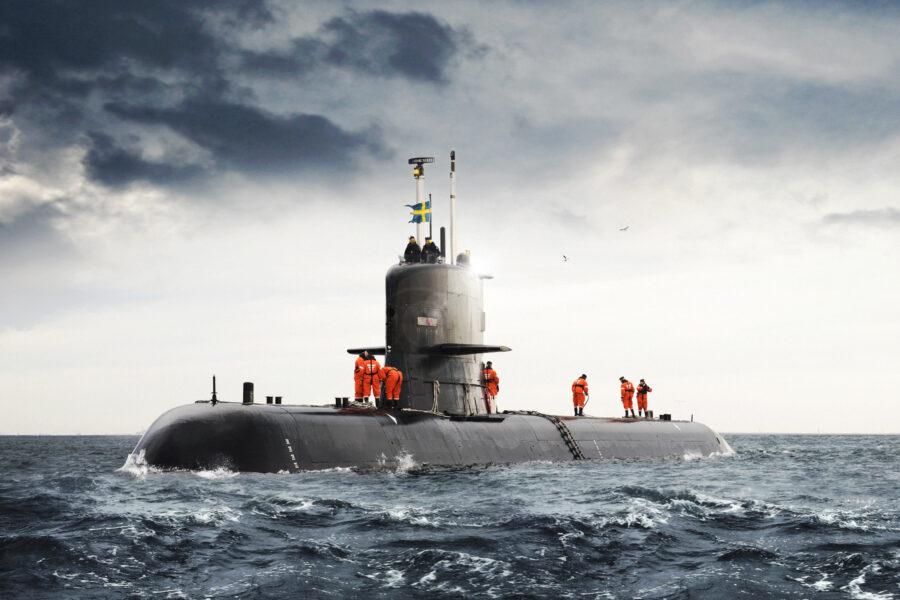 Livboj kan rädda Saab Kockums ubåtsaffär värd 30 miljarder - HMS_Södermanland_in_the_waters_of_Öresund,_2017