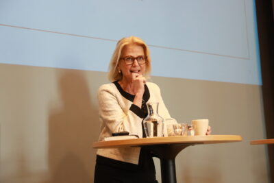 Elisabeth Svantesson finansminister på SNS seminarium