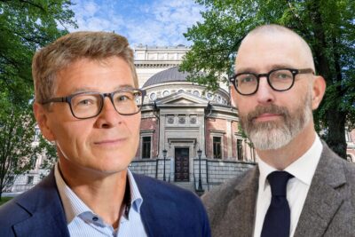 Patrik Lindskoug, vicedekan vid Lunds universitet, och Joel Samuelsson, prodekan vid Uppsala universitet.