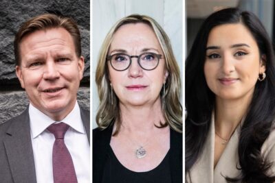 Jens Magnusson SEB, Christina Nyman SHB och Seyran Naib Skandia.