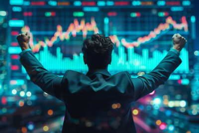 trader börs aktier graf