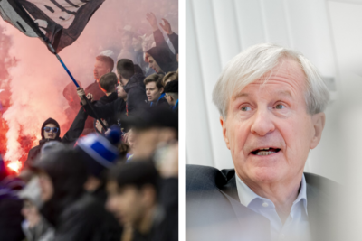 Carl Bennet och Halmstad BK supportrar