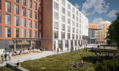 en modern kontorsbyggnad