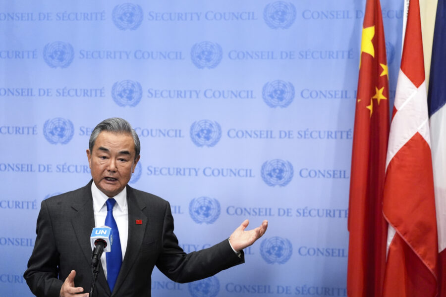 Kina håller presskonferens om utrikespolitiken - China UN Security Council